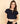 Me Craft Casual Kaftan Sleeves Solid Women Navy Blue Crop Top