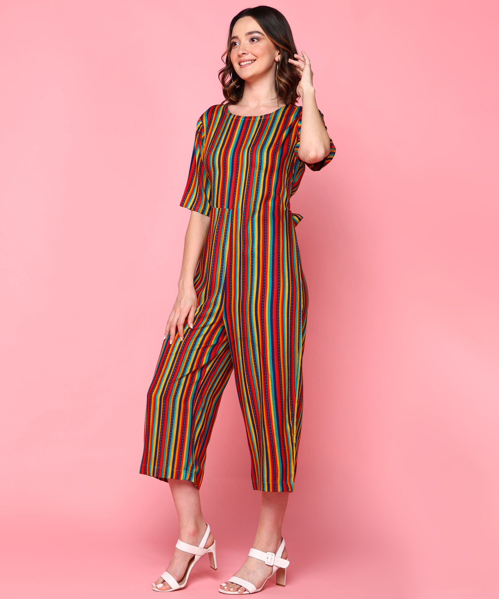 Me Craft Multicolored Jumpsuit For Women