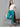 Me Craft Women Regular Fit Turquoise Blue Cotton Blend Trousers